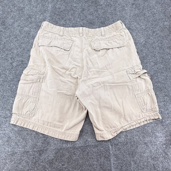 Gap Factory Store Mens Khaki Cargo Shorts W38 100% Cotton Casual Wear FLAWS - Picture 8 of 9